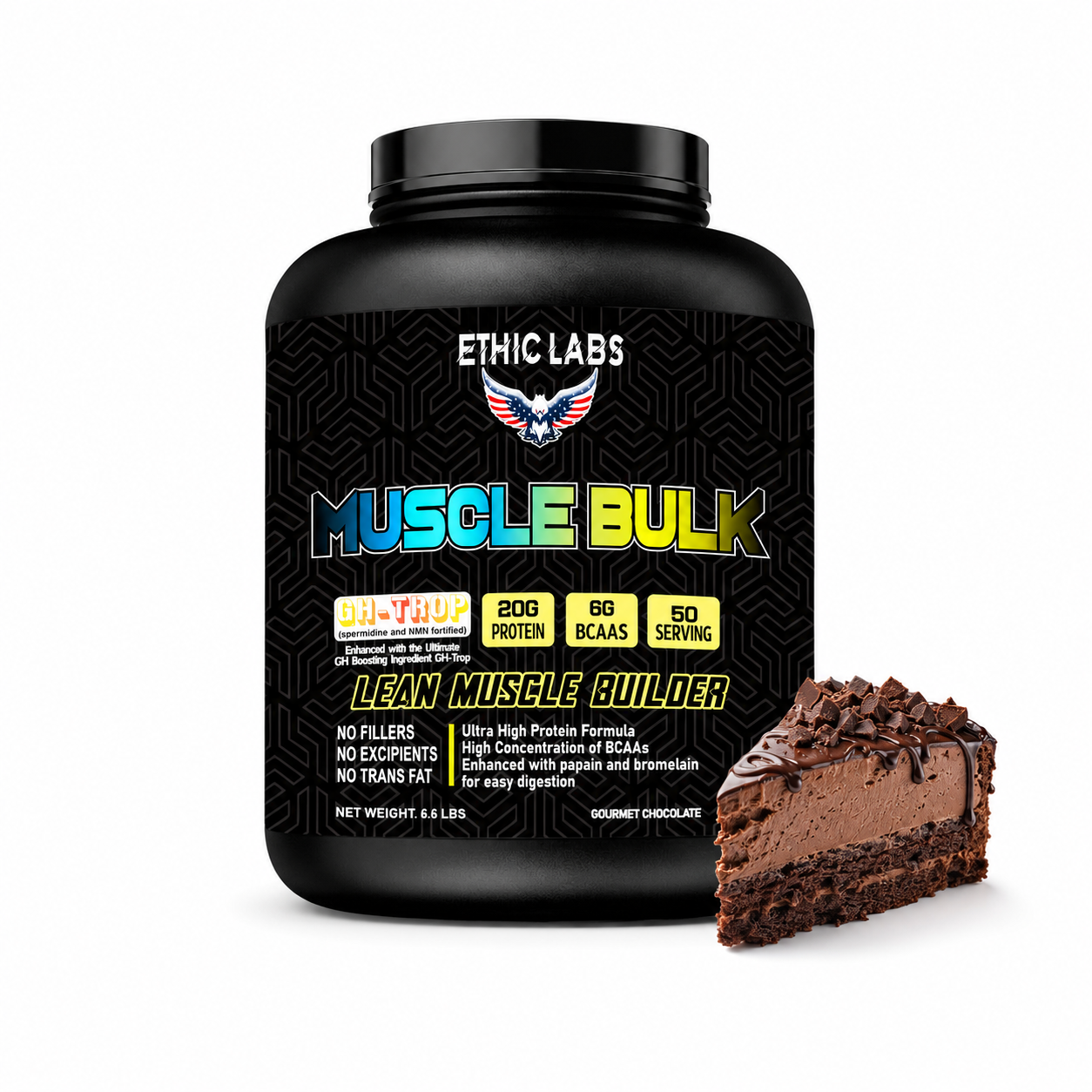 Ethic Labs Muscle Bulk – Advanced Lean Mass Gainer | Gourmet Chocolate